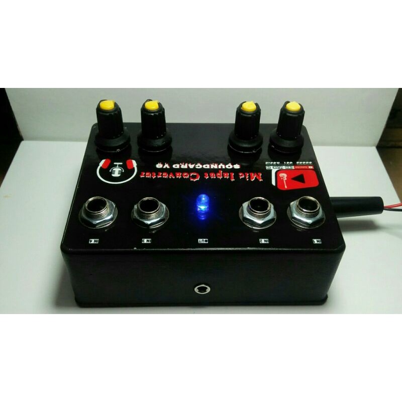 Mic Converter Soundcard V8 Output Bisa Ke Condenser dan Dynamic (Mic Input Converter Soundcard V8)