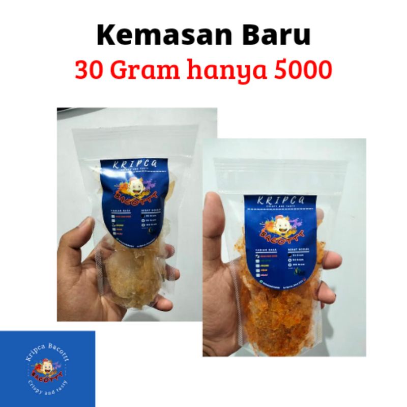 

Keripik kaca "Bacottt" Keripik Beling Kemasan 30 gram