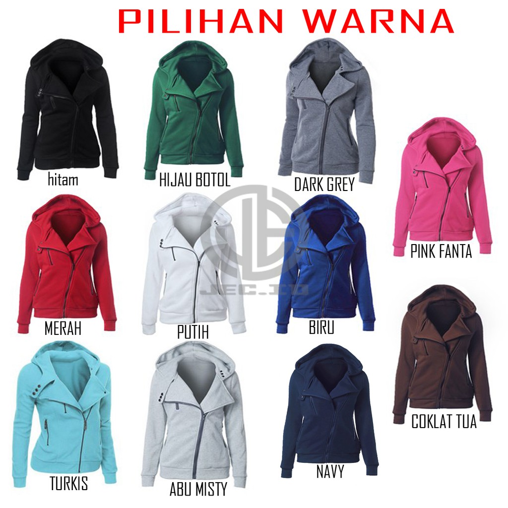 Jaket Sweater Wanita Jec Litthing Spring Hoodie Full Premium | Switer | Tebal | Cewek | Hodie