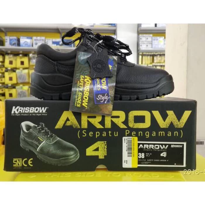 Krisbow Sepatu Pengaman safety shoes Arrow 4 inch