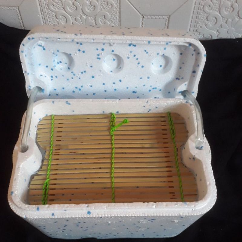 BOX UDANG HIDUP MANCING  PLUS TATAKAN TEMPAT UDANG / BIR BOX MASPION