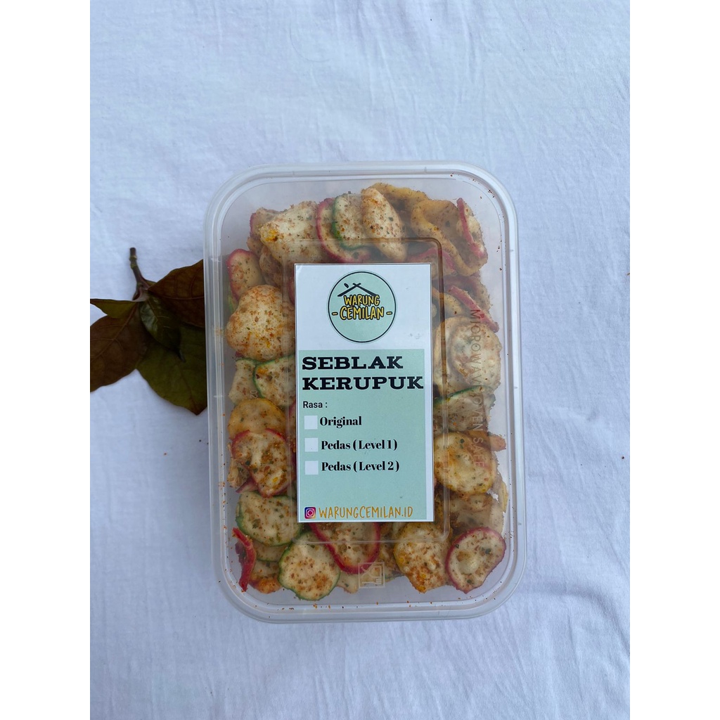 

Kerupuk Seblak (Original & Pedas ) 250Gram, WarungCemilan.ID