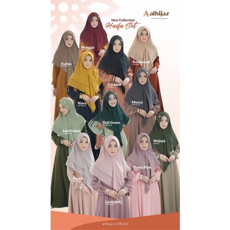 Haifa set Gamis & Khimar by Al-Hijaz
