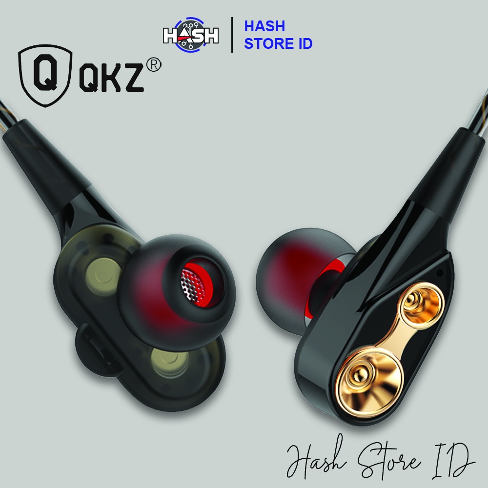 Gaming Earphone dual Bass HiFi with mic - QKZ CK8