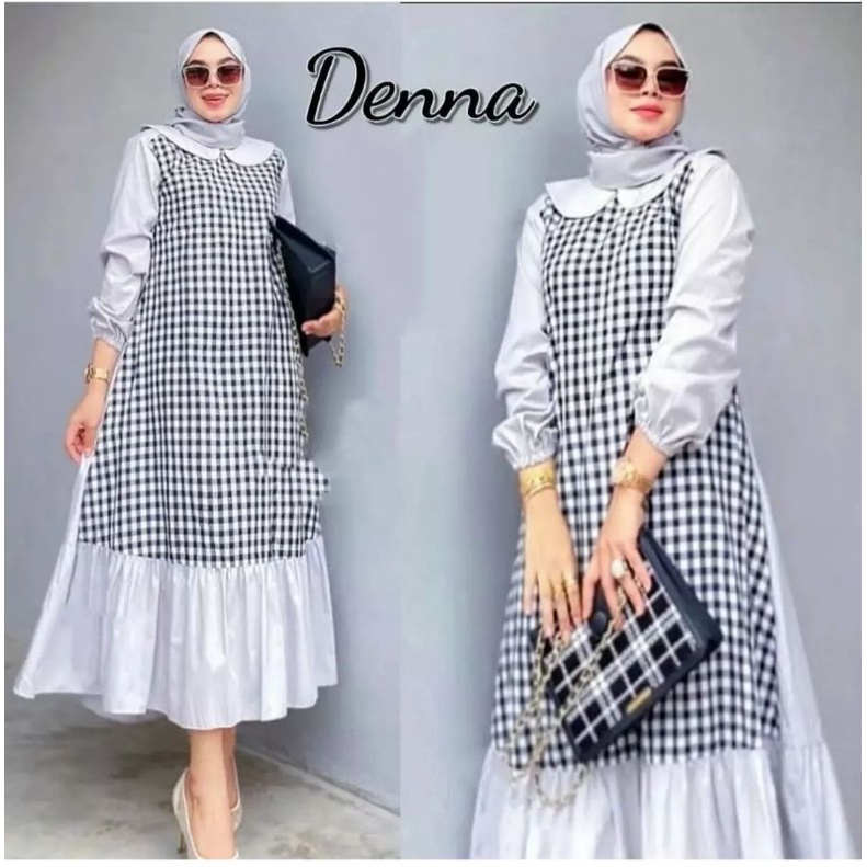 Denna MIDI maxy bahan katun rayon mix katun