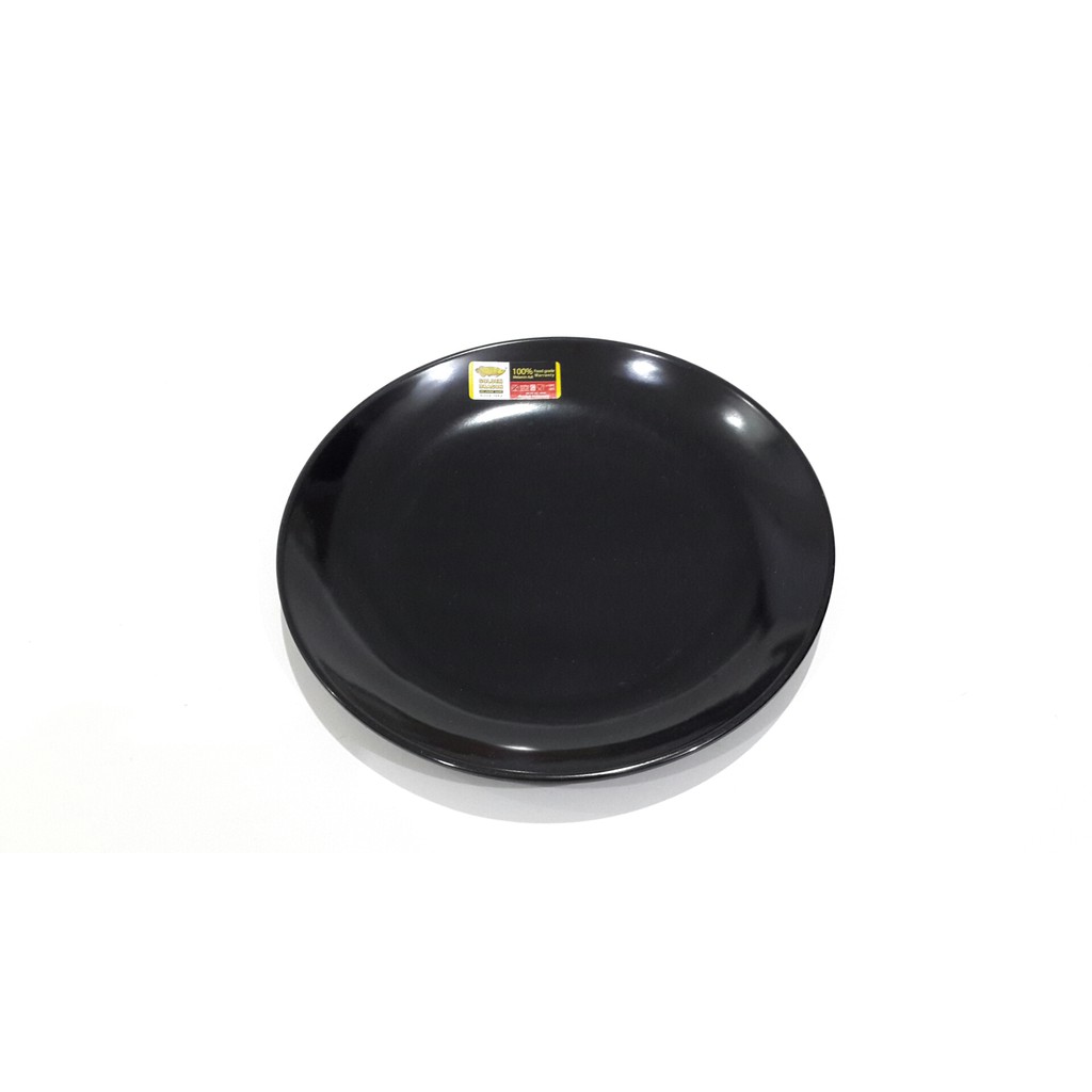 PIRING RESTO KEREN Golden Dragon P1009 Piring Melamin Bulat ceper 9 inch HITAM PIRING MAKAN