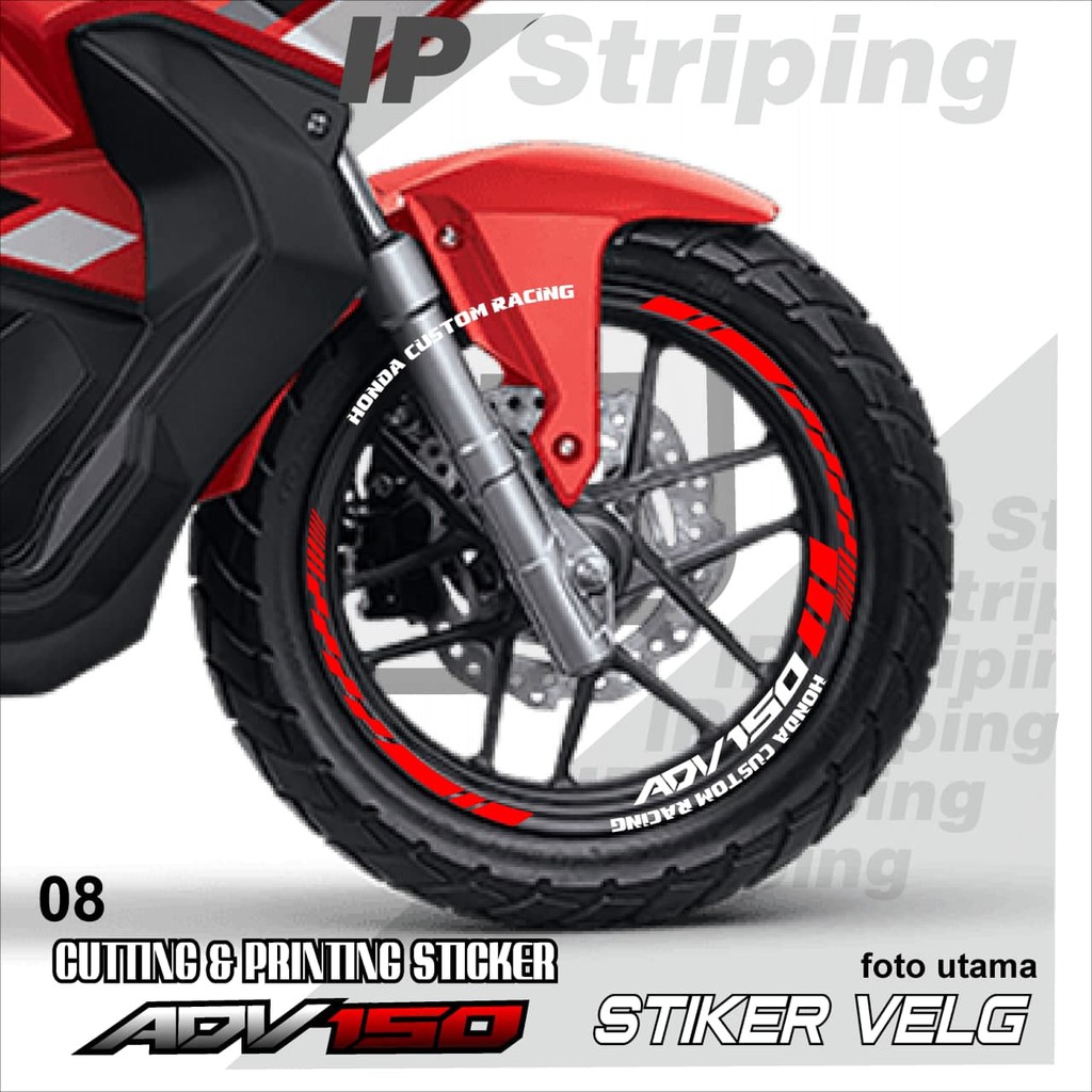 ADV150 sticker velg ADV150 motor HONDA motor sticker velg variasi Racing ADV150.08(cod) stiker velg
