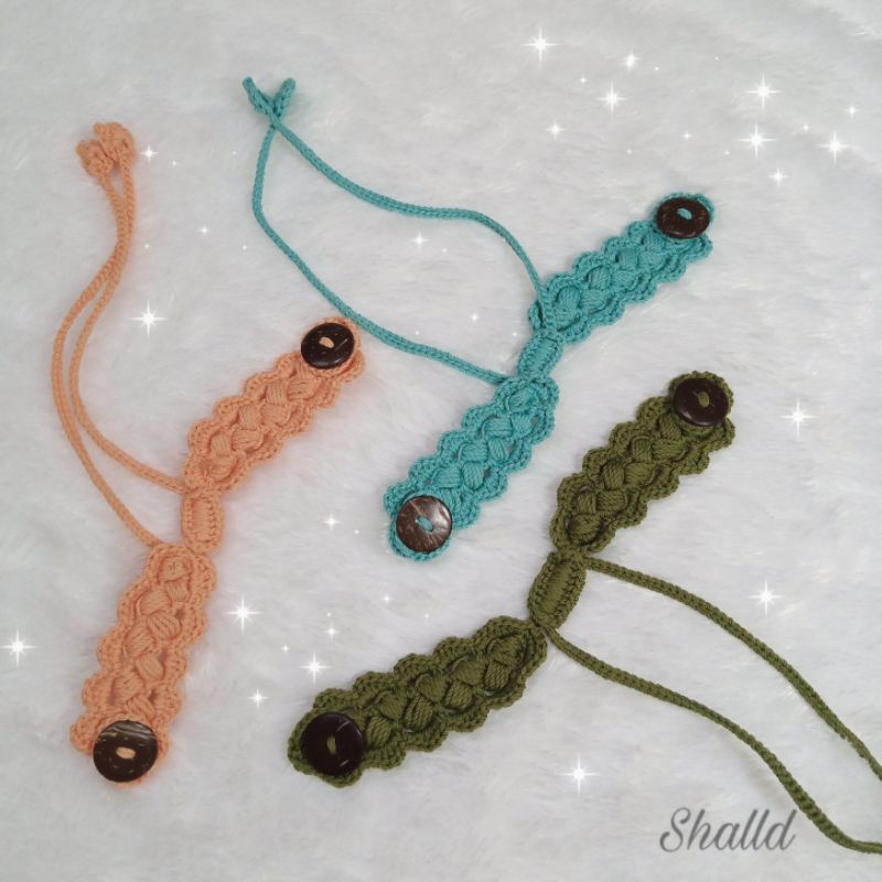 Strap Masker 2in1 | Konektor + Strap Masker Rajut (Hijab & NonHijab)