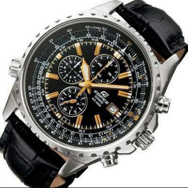 Jam Casio Edifice EFR 527L - 1A2VUDF Leather Black