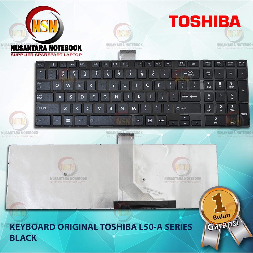 Keyboard Original Toshiba L50-A L50D-A L50DT-A Black