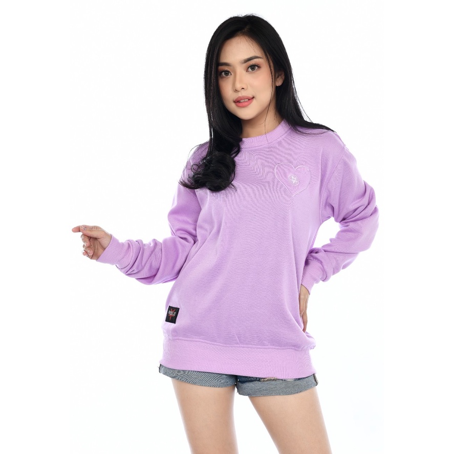 Jaket New Cewek CN lOVE Bordir / Sweater Crewneck Cewek / Crewneck Wanita 2022 / Sweater Flecee