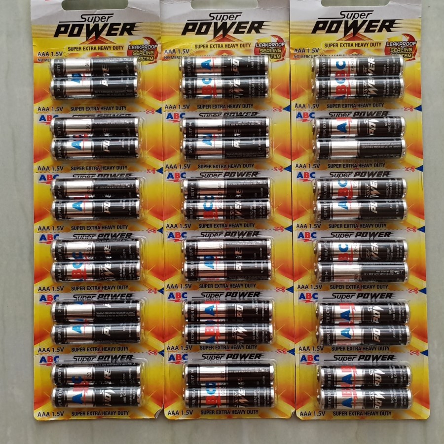 Baterai ABC Super Power AAA 1.5V (isi 2 pcs)