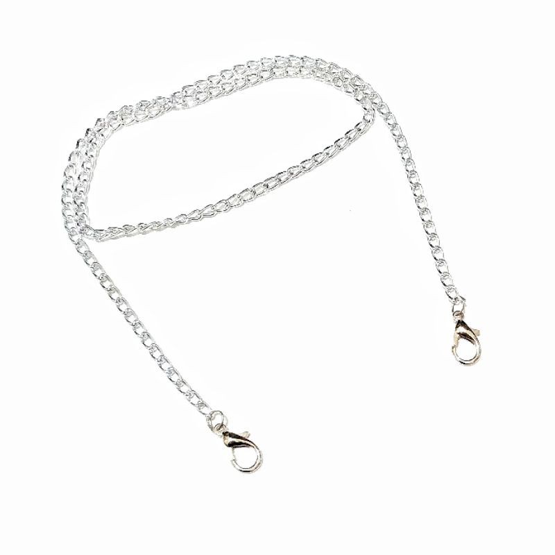 Kalung Gantungan Masker Strap Mask Hanging Silver Chain Series
