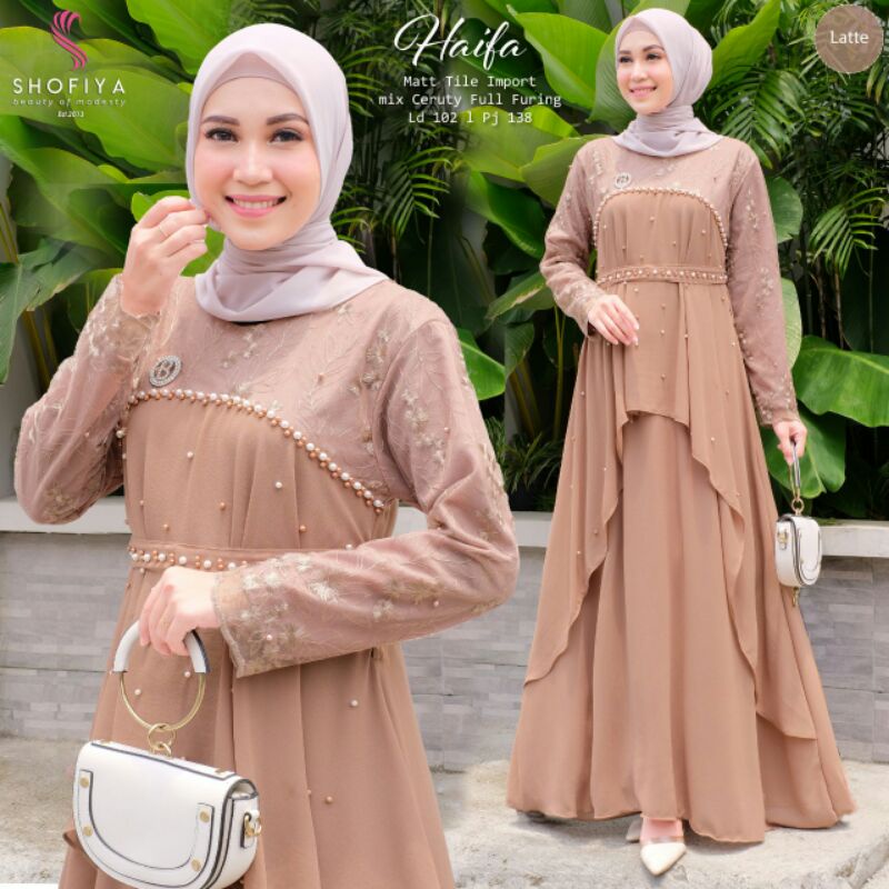 BROKAT HAIFA. RAANA,SHARISHA Maxi Dress Ori by Shofiya