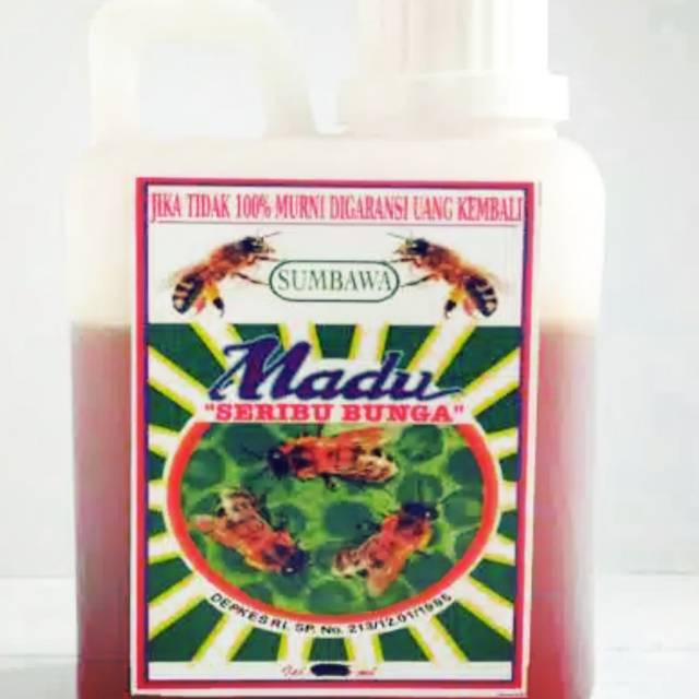 Madu Murni Sumbawa Seribu Bunga Jerigen 500 gram Madu Asli Berkualitas