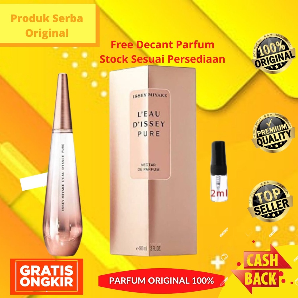 Parfum Parfume Perfume Perawatan Asli Original Wanita Perempuan Cewek Issey Miyake L'eau D'Issey Pur