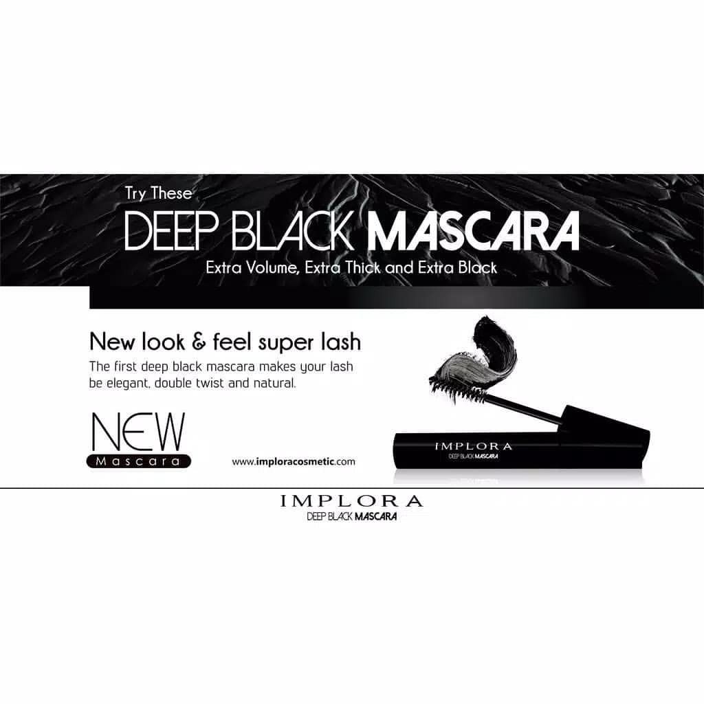 Implora Deep Black Mascara / Maskara Implora