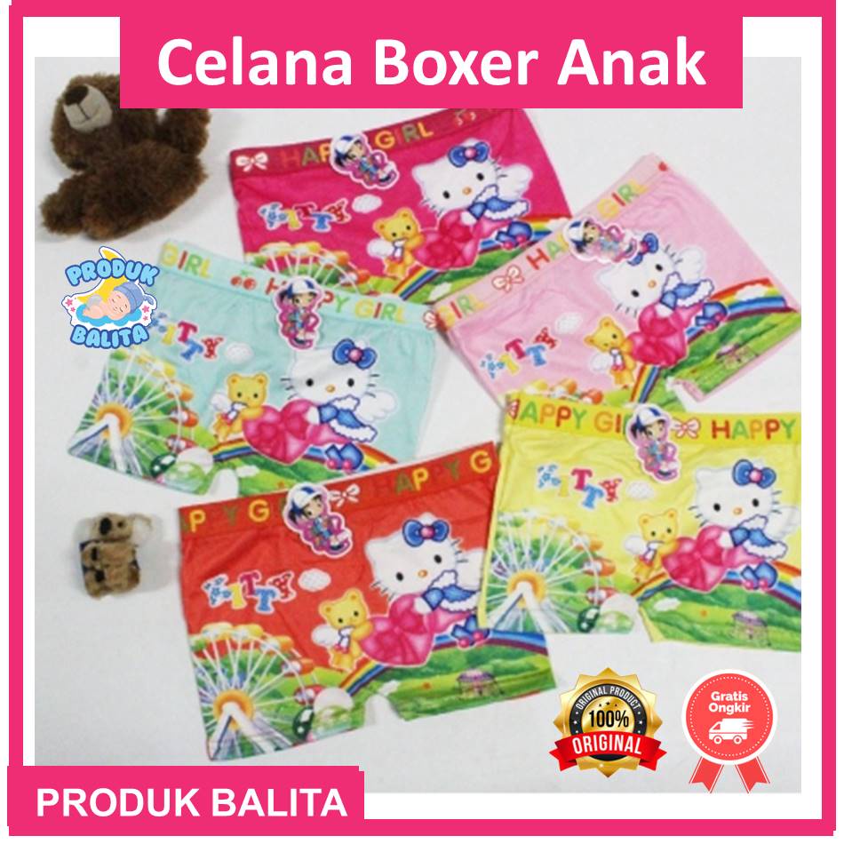 Celana Dalam Boxer Anak Perempuan Motif Karakter Lucu Celana Pendek Kolor Anak Perempuan Murah Terlaris