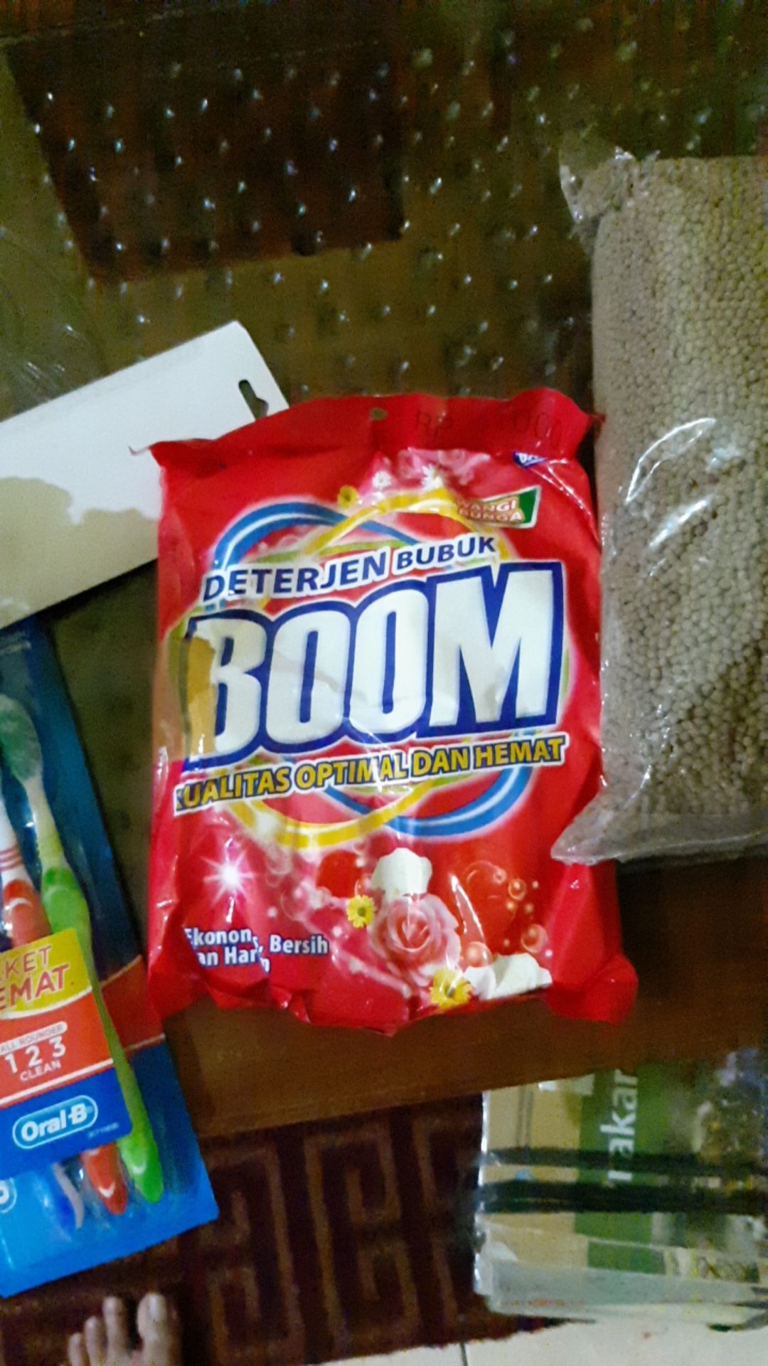 Deterjen Bubuk/ Sabun Bubuk Boom Merah Krmasan Ekonomis 315 Gram