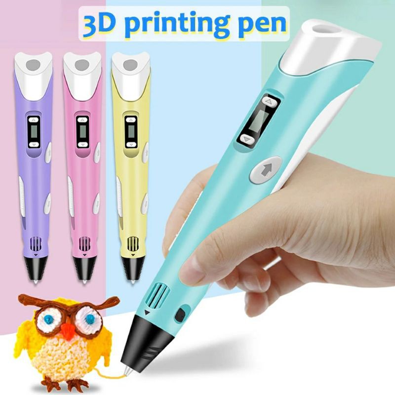 Set Kumplit Pena Menggambar 3D Magic Drawing Stereoscopic Printing With Filaments ABS Warna