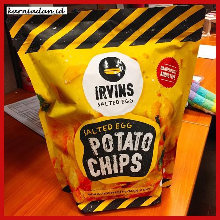 

MAKANAN-RINGAN- READY STOCK! IRVINS SALTED EGG POTATO CHIPS 230 GRAM (SINGAPORE) - POTATO CHIPS