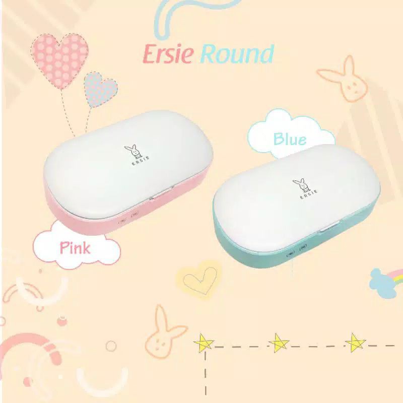 Ersie Sterilizer sterilan Round steril uv hp phone empeng portable LILAC NEW blue pink UVC