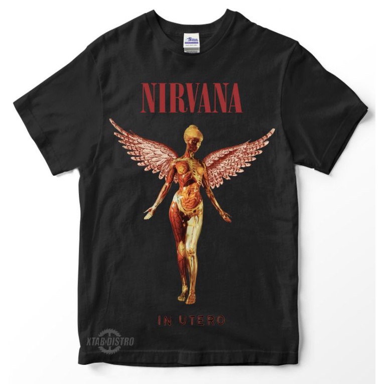 ORI kaos NIRVANA 6 - IN UTERO / Premium Tshirt nirvana / smells like teen / nevermind