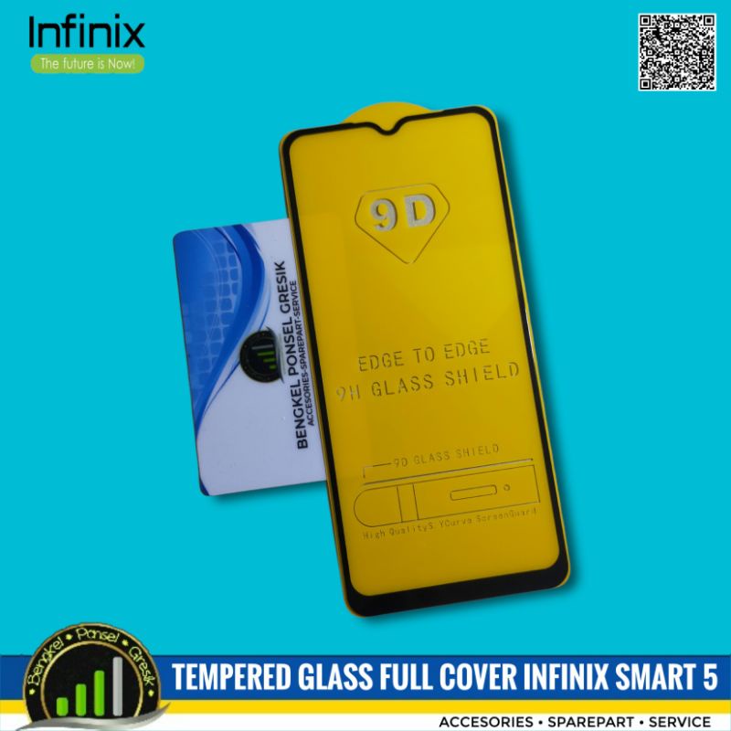 Tempered Glass Full Cover Infinix Smart 5