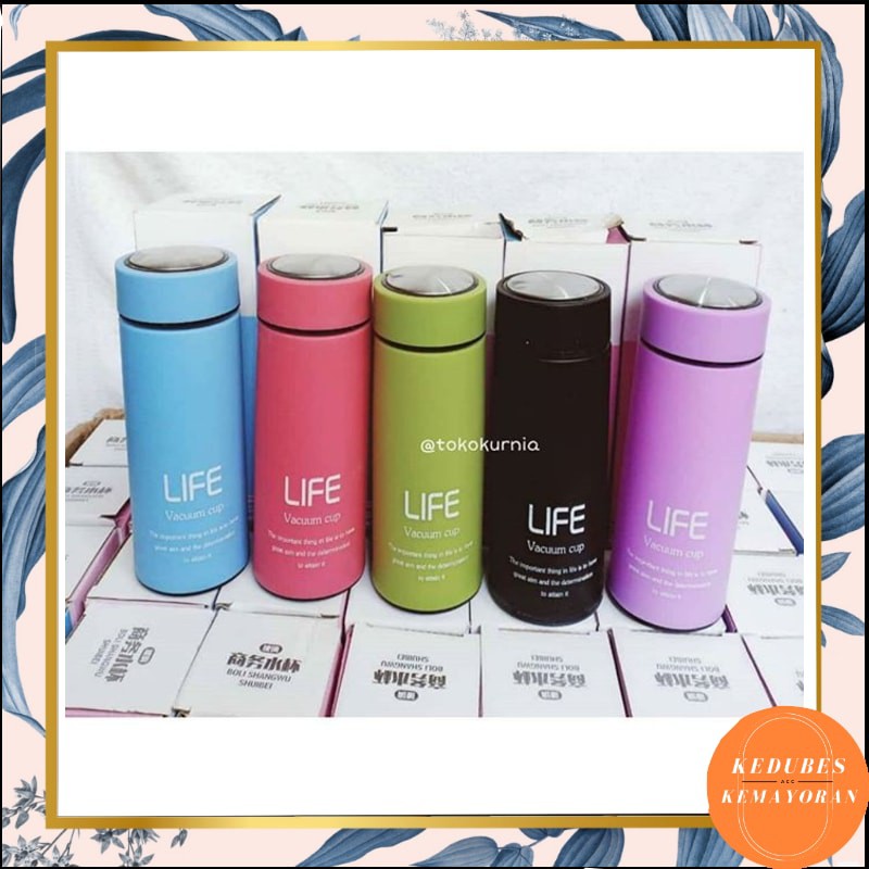 Botol Minum Kaca Life 450 ML / Botol Kaca Life [KK]