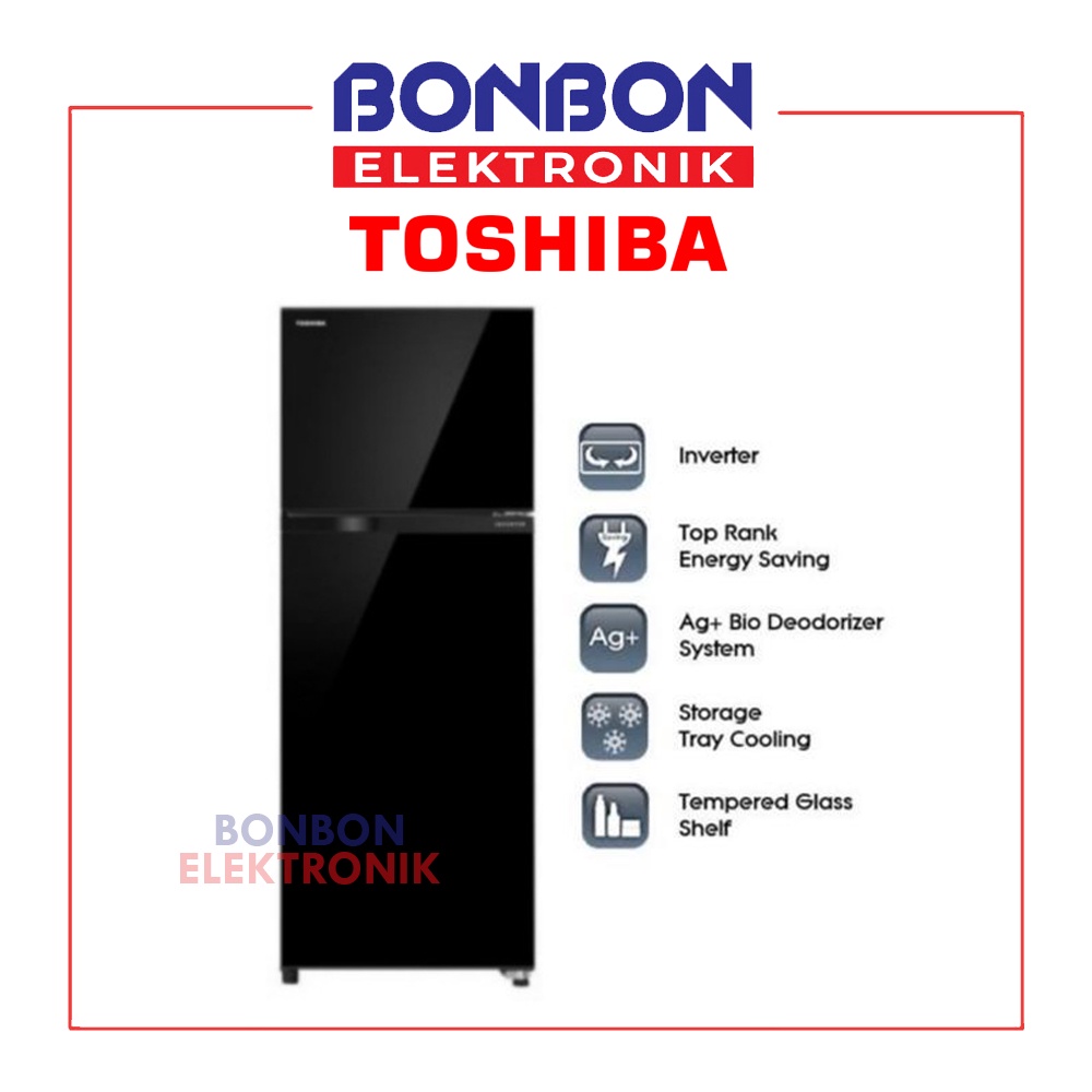 Toshiba Kulkas 2 Pintu GRB31IS / GR-B31IS / GR-B 31 IS INVERTER