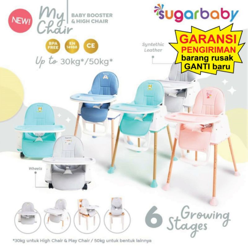 Sugarbaby My Chair Baby Booster &amp; High Chair 6 Growing Stages/Kursi Makan Baby Chair My Chair Sugar Baby Kursi Makan Sugar Baby