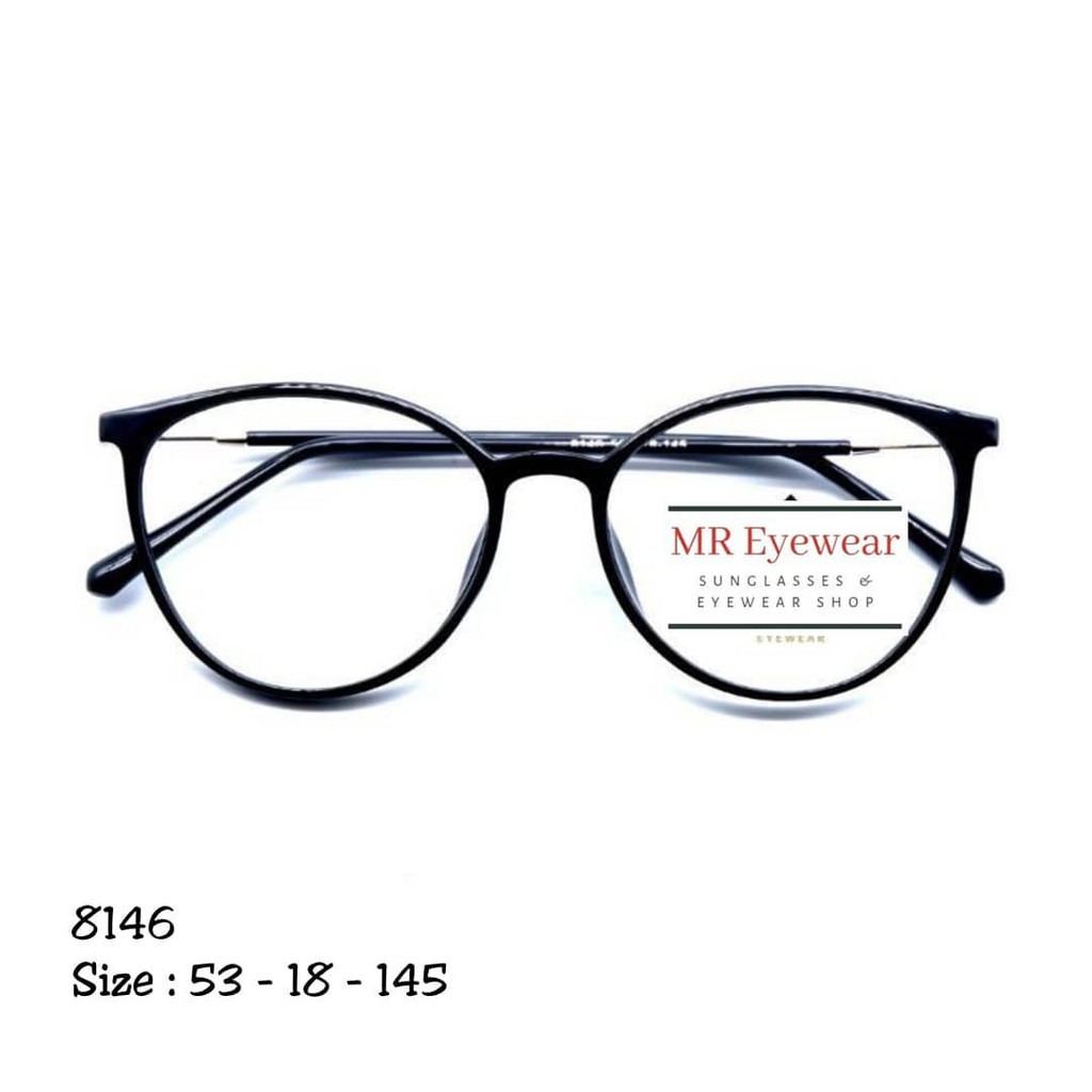 Frame Kacamata 8146 Bisa Ganti Lensa (Antiradiasi, Photochromic, Blueray, Bluechromic, Essilor)
