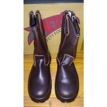 Sepatu boots Safety ujung besi Aetos LITHIUM Coklat
