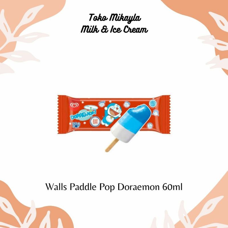 Walls Paddle Pop Doraemon 60ml Es Krim Rasa Apel & Raspberry