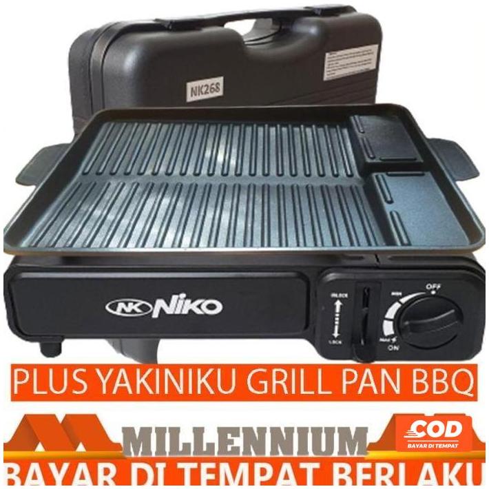 Paket Kompor Portable Niko Bbq Yakiniku Grill Pan Plus Kompor Portable (Kode 011)