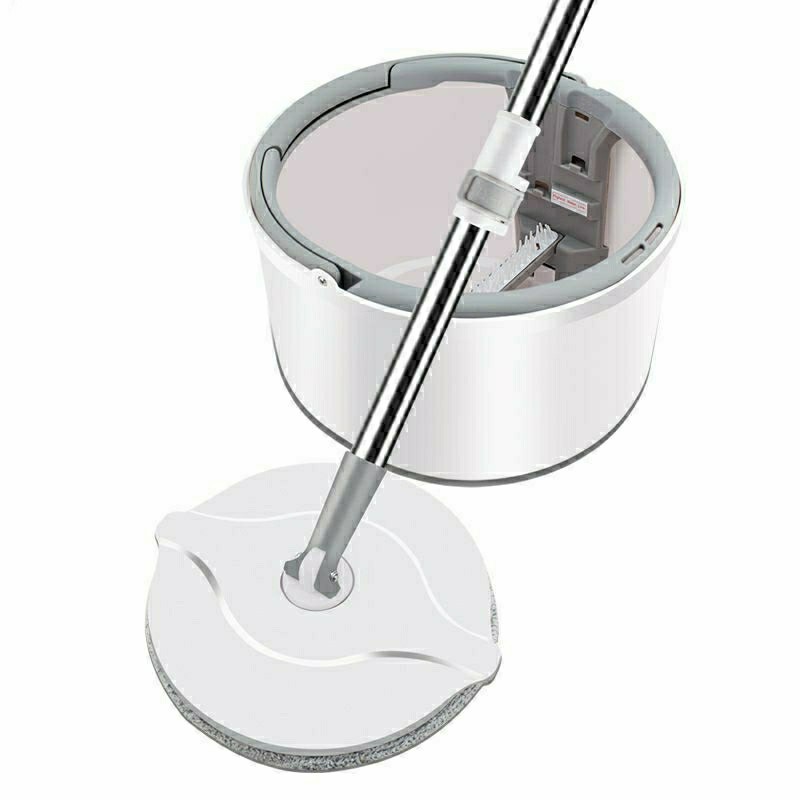 IKILOSHOP M01 Spin Mop Alat Pel Lantai Kain Pel Alat Pembersih Praktis Pel-pelan Otomatis Flat Mop Praktis