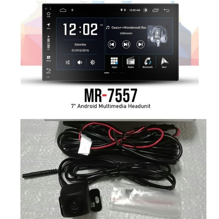 Headunit Android 7" inch OS 9 PIE Mirai 7557 FREE KAMERA MUNDUR Limited