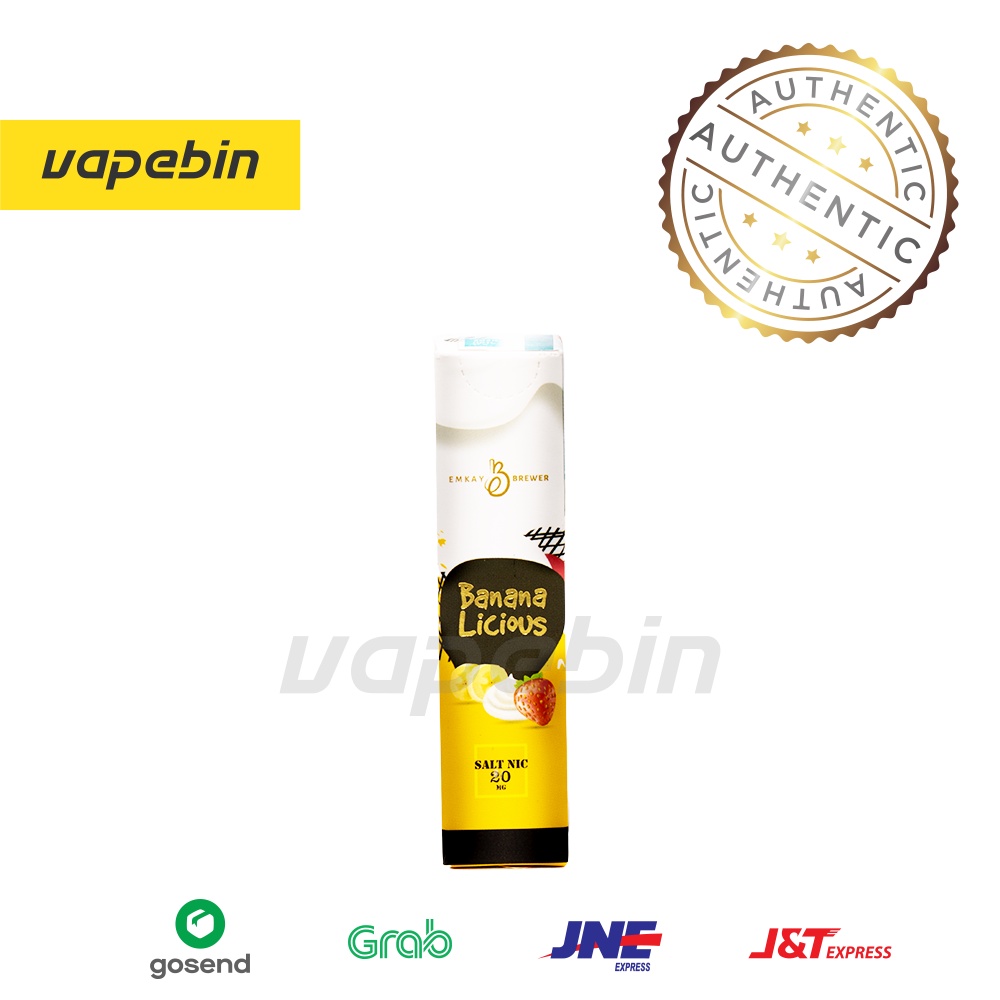 LIQUID BANANA LICIOUS SALT NIC - BANANA LICIOUS SALTNIC 15ML - 20MG