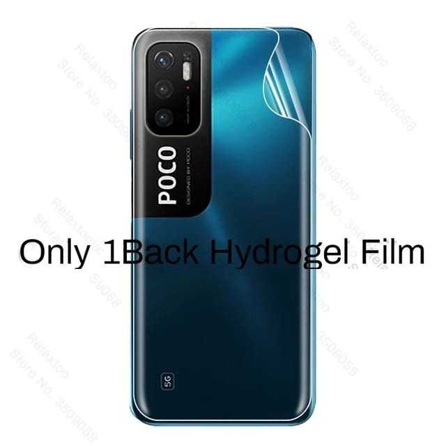 XIAOMI POCOPHONE POCO M5 M5S M4 PRO F3 5G M3 PRO M3 F2 PRO ANTI GORES HYDROGEL BACK BENING CLEAR BELAKANG ANTI GORES BELAKANG ANTI JAMUR SKIN GARSKIN