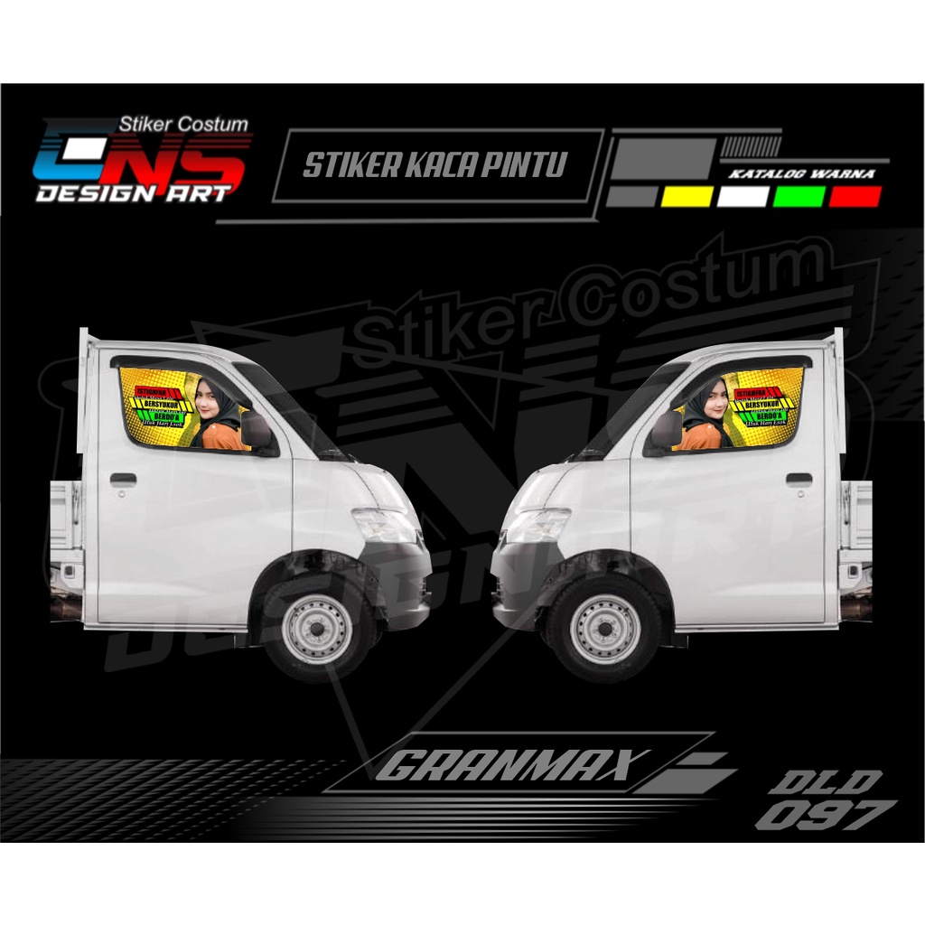 Stiker Kaca Pintu Depan One Way Daihatsu Granmax Pick Up Sticker Cewek Keren Sticker Print Variasi G