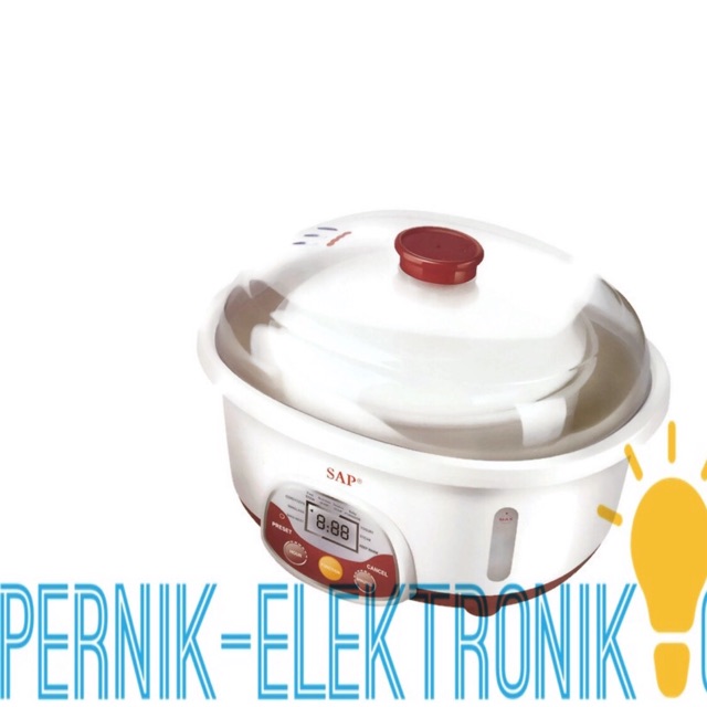 SAP 25DBG Micro Computer Stew Pot - White