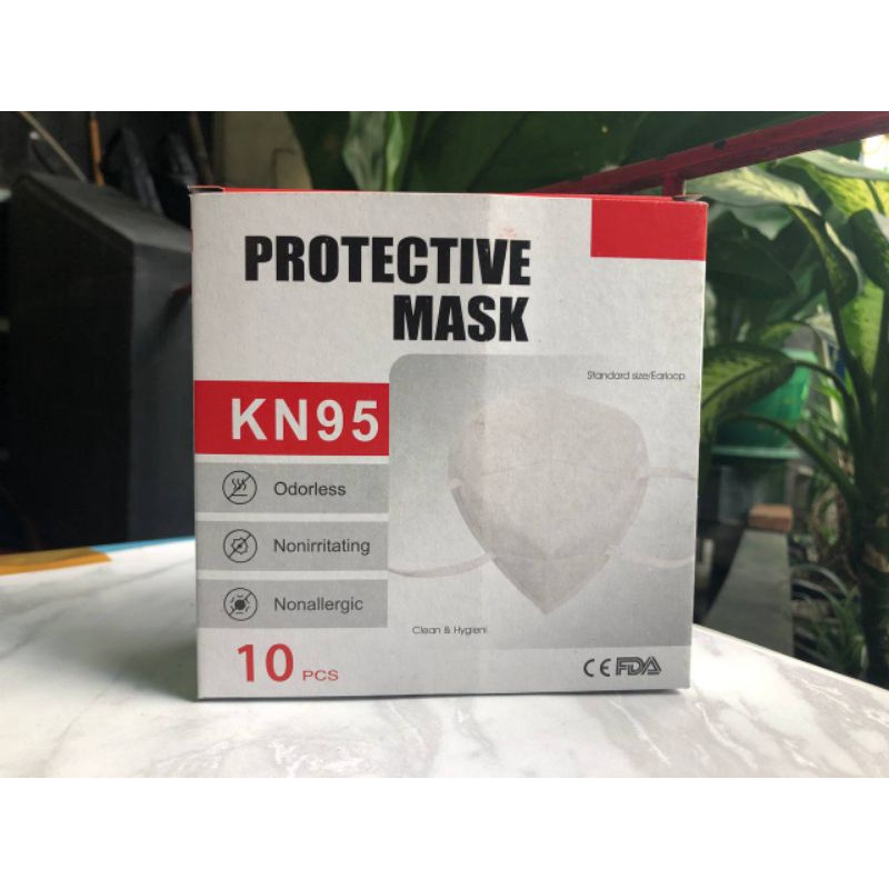 KN95 MASKER KN95 EARLOOP ISI 10 PCS box putih