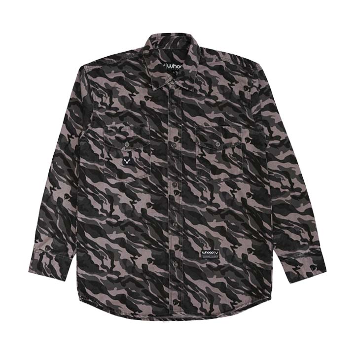 Whoopculture &quot;Loudly&quot; Camo Workshirt