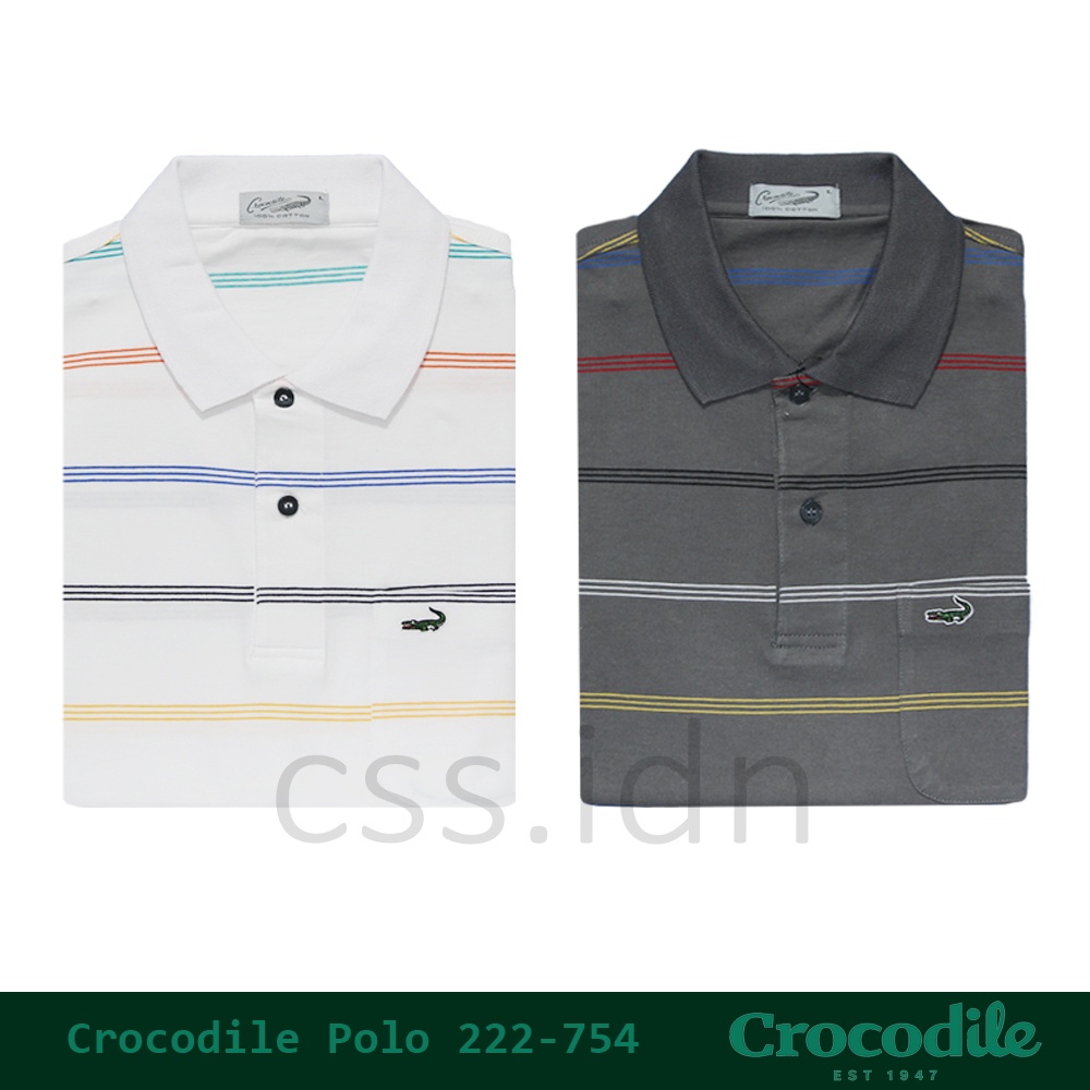 Kaos Kerah Polo Slim Fit Pria Crocodile 222-754