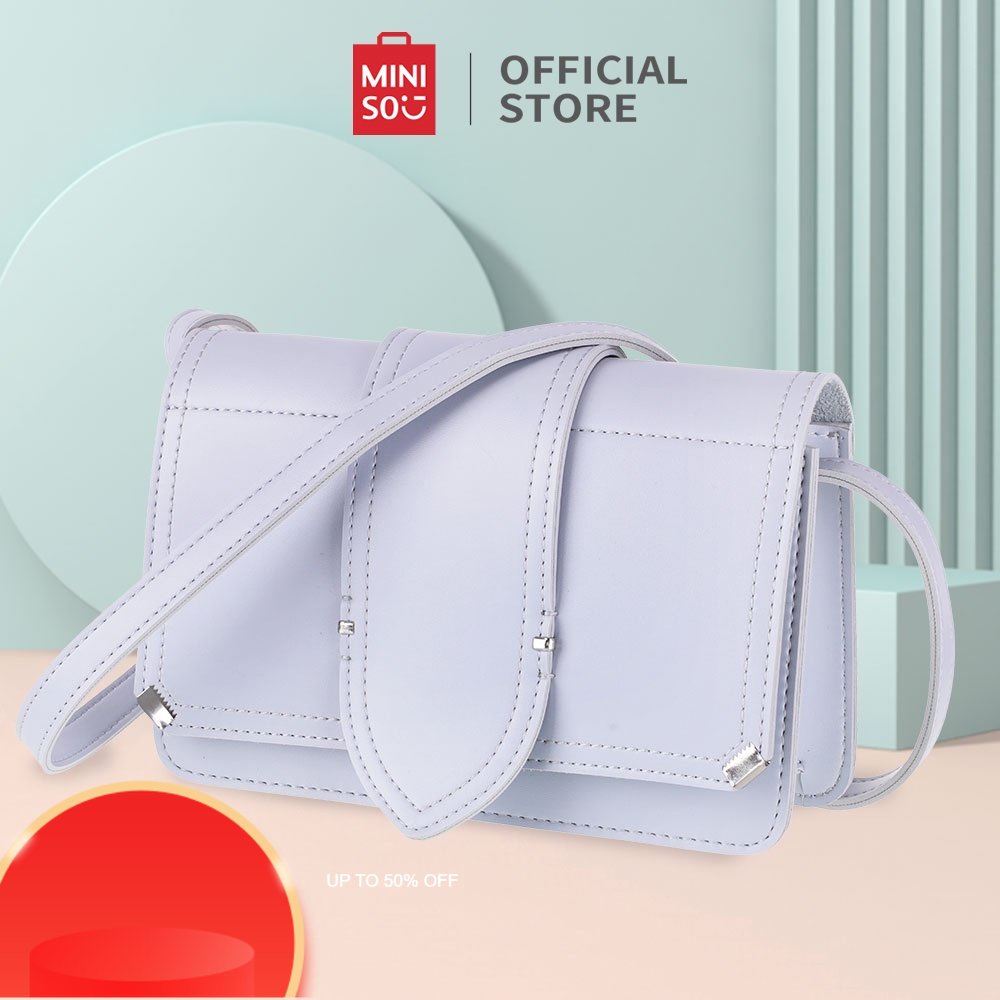 TAS SEKLEMPANG HITS VIRAL KEREN MINISO Tas Bahu Wanita Tas Selempang Crossbody Sling Bag Square Sing