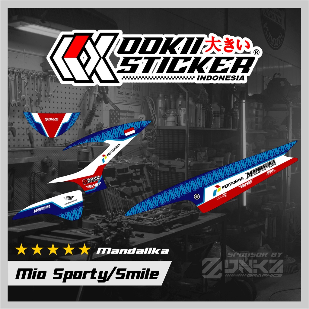 Stiker Mio Sporty Mio Smile Decal Striping Mio Sporty Mio Smile Mio Mandalika OOKII