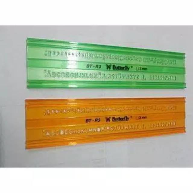 

Penggaris Sablon/Mal 3mm Butterfly
