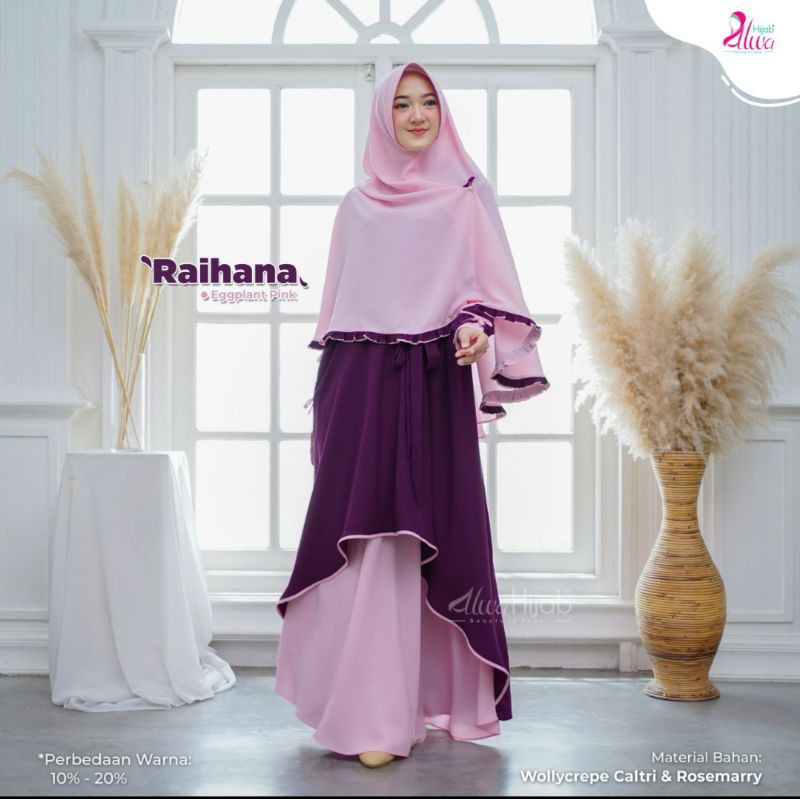Gamis ori set jilbab raihana by alwa hijab