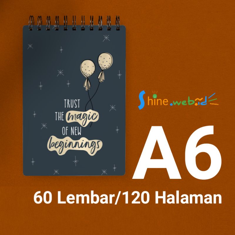 

Notebook A6 Polos Tanpa Garis