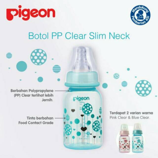 Pigeon Bottle Clear PP RP 120ml &amp; 240